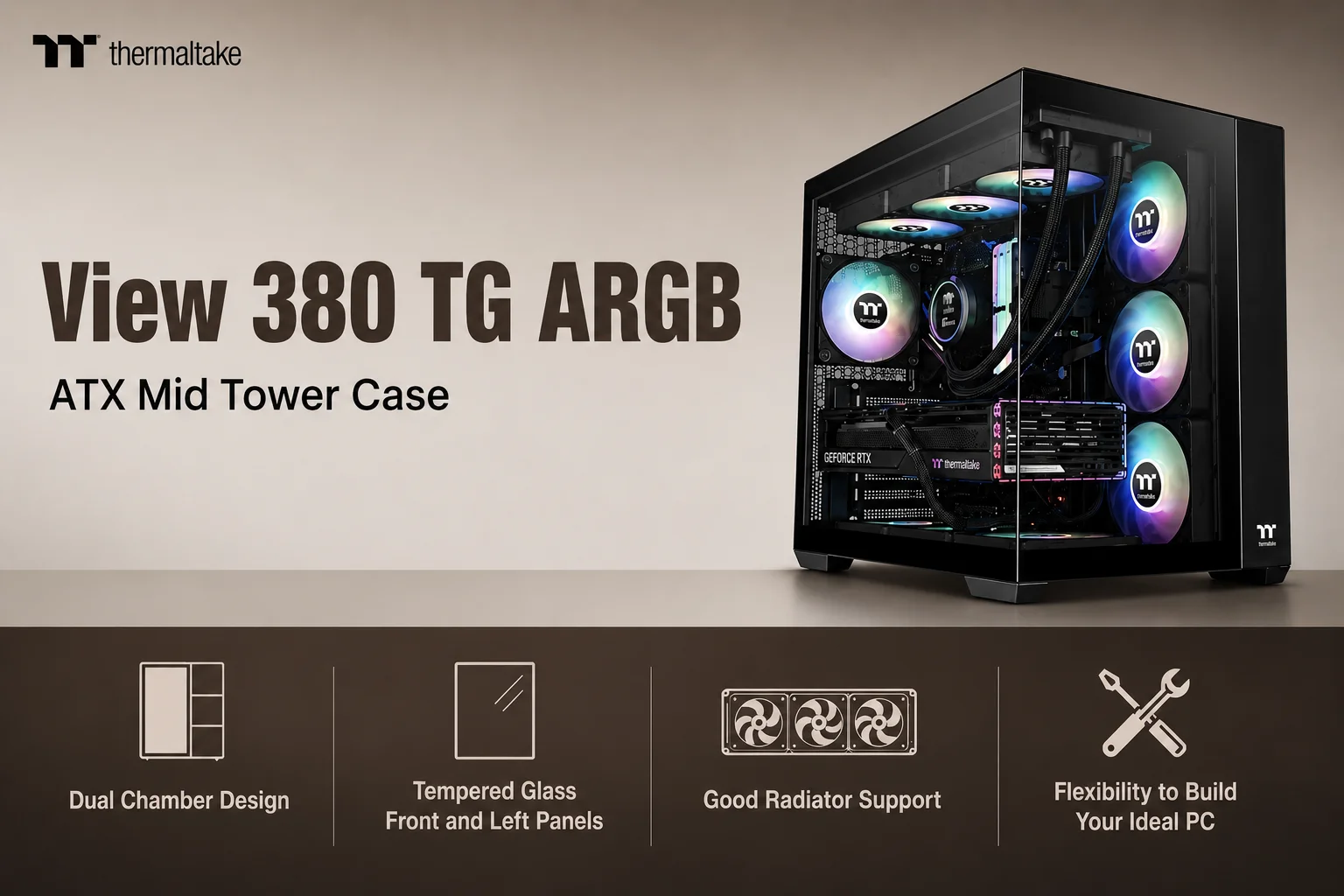 Thermaltake View 380 TG ARGB