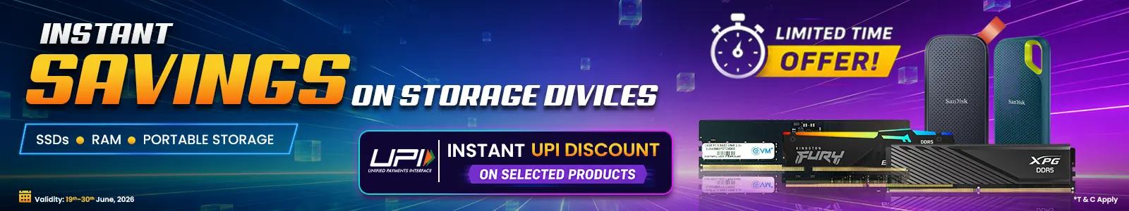 Instant Savings on Storage