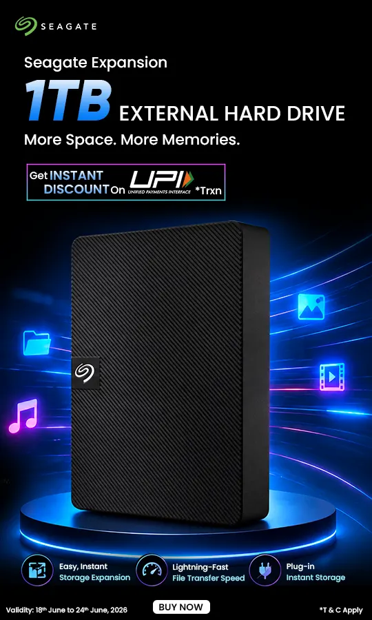Seagate Expansion 1TB External Hard Drive