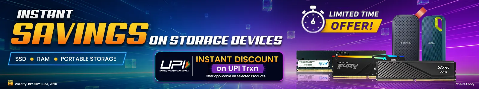 Instant Savings on Storage