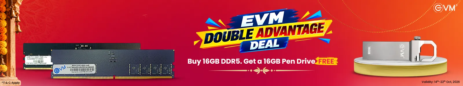 EVM 16GB 5600Mhz DDR5 RAM