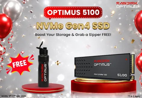 Sandisk Optimus 5100 NVMe 500GB Gen4 SSD