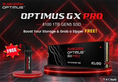 Sandisk Optimus GX Pro 8100 NVMe 1TB Gen5 SSD