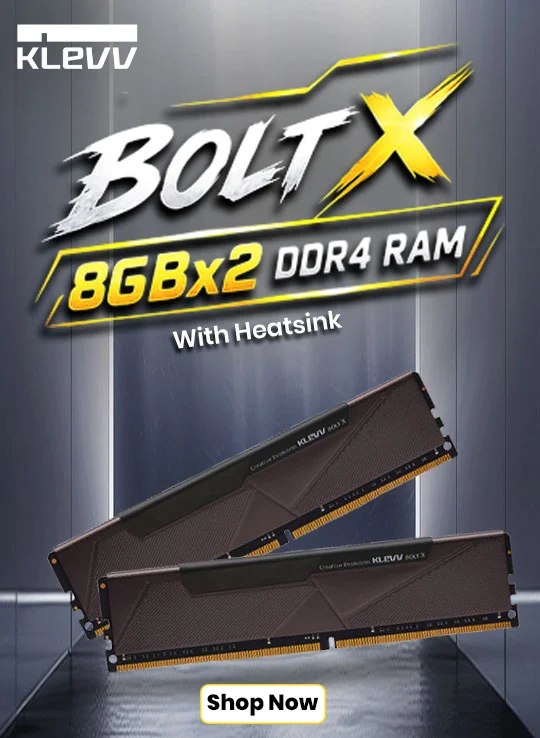 Klevv Bolt X 16GB (8GB x 2) 3200MHz CL16 DDR4 RAM