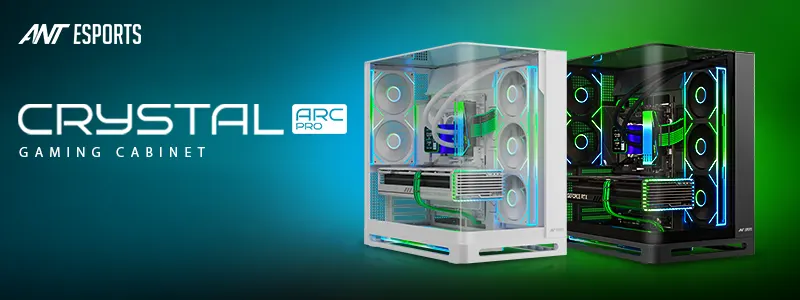 Ant Esports Crystal ARC Pro ATX Mid Tower Case