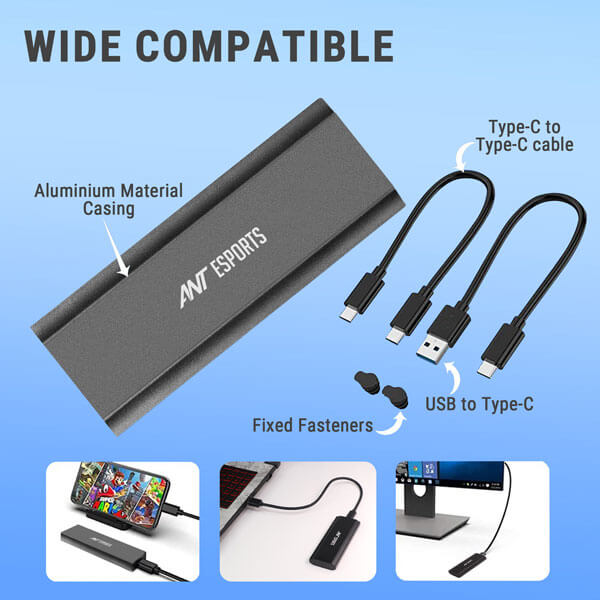 Ant Esports AENE201 M.2 NVMe External SSD Enclosure