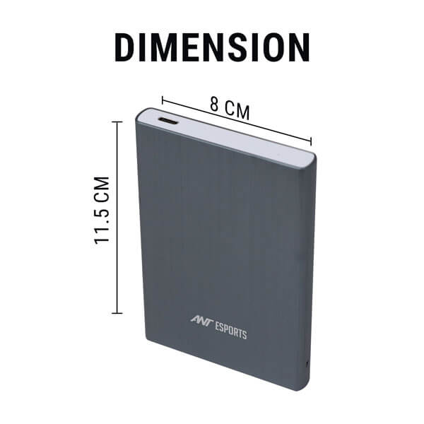 Ant Esports AESE205 2.5 Inch SSD/HDD SATA SSD Portable Enclosure