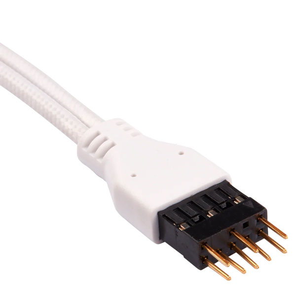 Corsair Premium Sleeved Front Panel Extension Kit - 30cm (White)