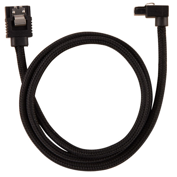 Corsair Premium Sleeved SATA 6Gbps 60cm 90° Connector Cable