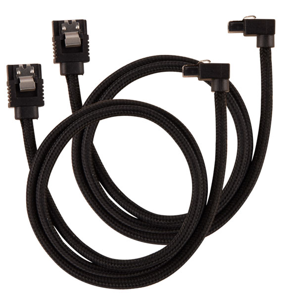 Corsair Premium Sleeved SATA 6Gbps 60cm 90&deg; Connector Cable