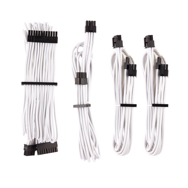 Corsair Premium PSU Sleeved Cables (White)