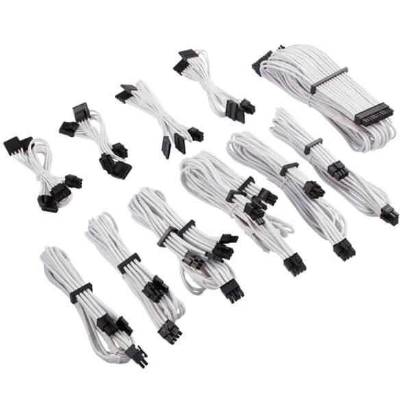 Corsair Premium Individually Sleeved PSU Cables Pro Kit Type 4 Gen 4 (White)