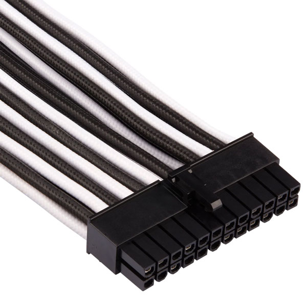 Corsair Premium Individually Sleeved PSU Pro Cables, White-Black