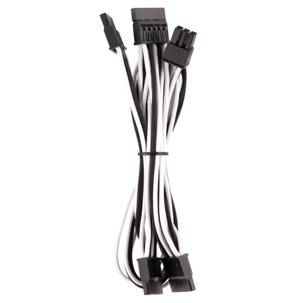 Corsair Premium Individually Sleeved PSU Pro Cables, White-Black