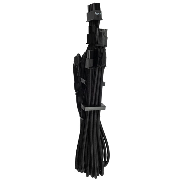 Corsair Premium Individually Sleeved PCIe Cable Dual-Pin Connector (Black)