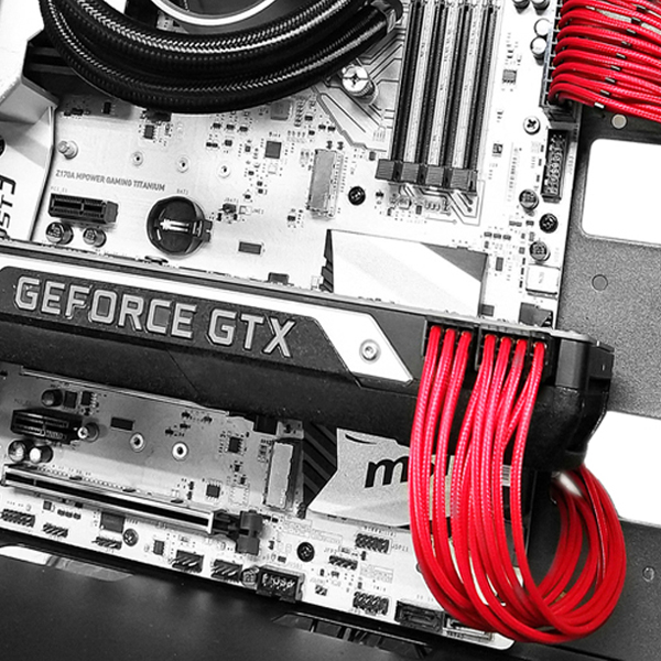 DeepCool EC 300 PSU Extension Cable (Red)