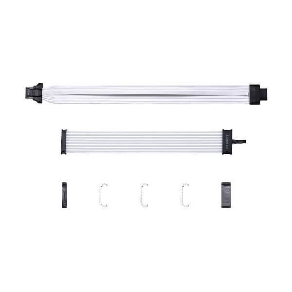 Lian Li Strimer Plus V2 ARGB GPU Extension Cable for RTX 40 Series (12+4pin to 12+4pin, 8 Light guide, 320mm, 108 LEDs)