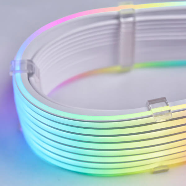 Lian Li Strimer Plus V2 ARGB GPU Extension Cable for RTX 40 Series (12+4pin to 12+4pin, 8 Light guide, 320mm, 108 LEDs)