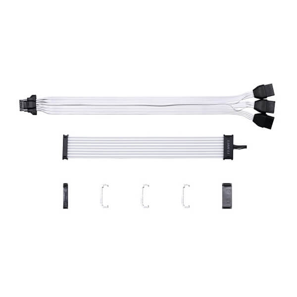 Lian Li Strimer Plus V2 8-Pin ARGB Extension Cable for RTX 40 Series GPU (8 Light guide, 335mm, 108 LEDs)
