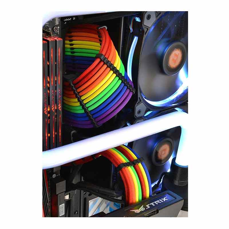 Thermaltake Mod Sleeve Extension Cable (Rainbow)