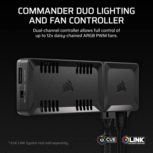 Corsair Commander Duo iCUE Link Lighting and PWM Fan Controller