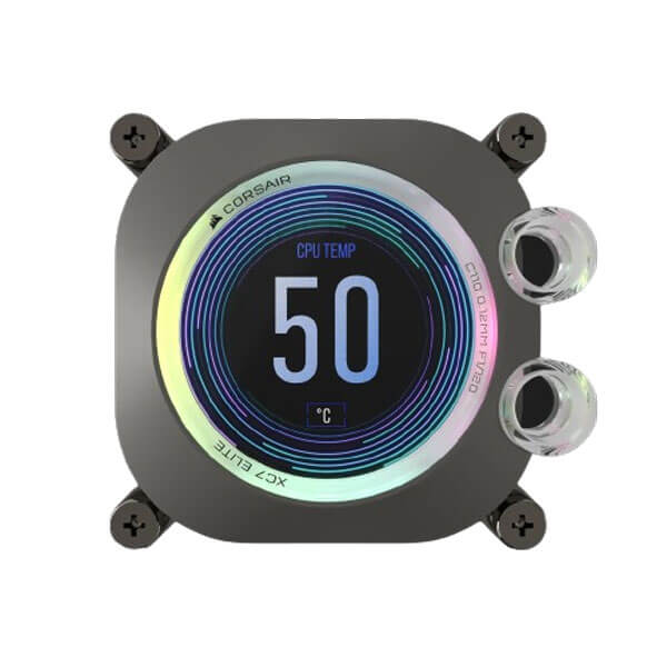 CORSAIR iCUE XC7 RGB ELITE LCD CPU Water Block (1700/AM5) &ndash; Stealth Gray