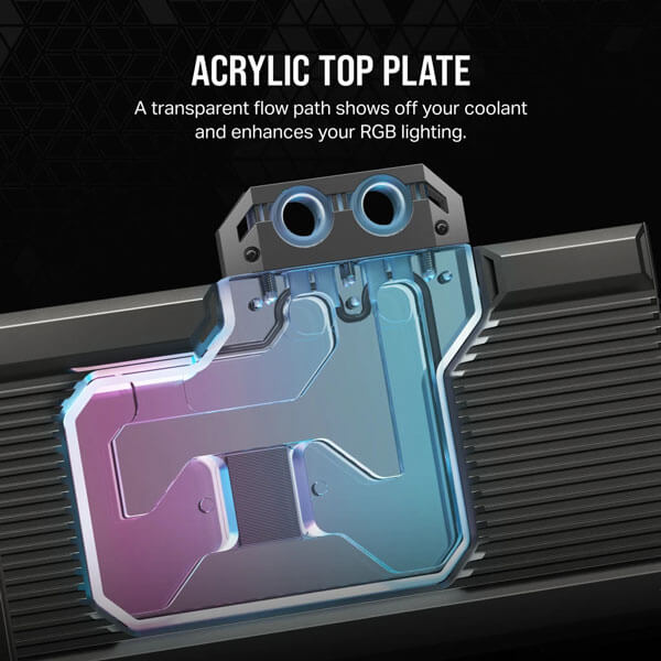 CORSAIR Hydro X Series iCUE LINK XG7 RGB 40-SERIES GPU Water Block (4090 STRIX/TUF)