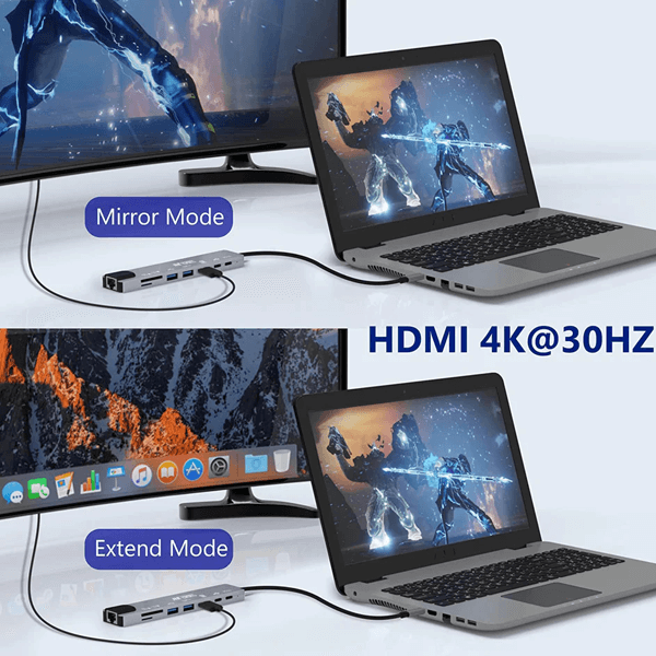 Ant Esports AEC810 8-in-1 USB Type-C Docking Station