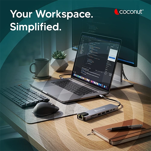 Coconut X2 Pro 8 in 1 Type-C Docking Station