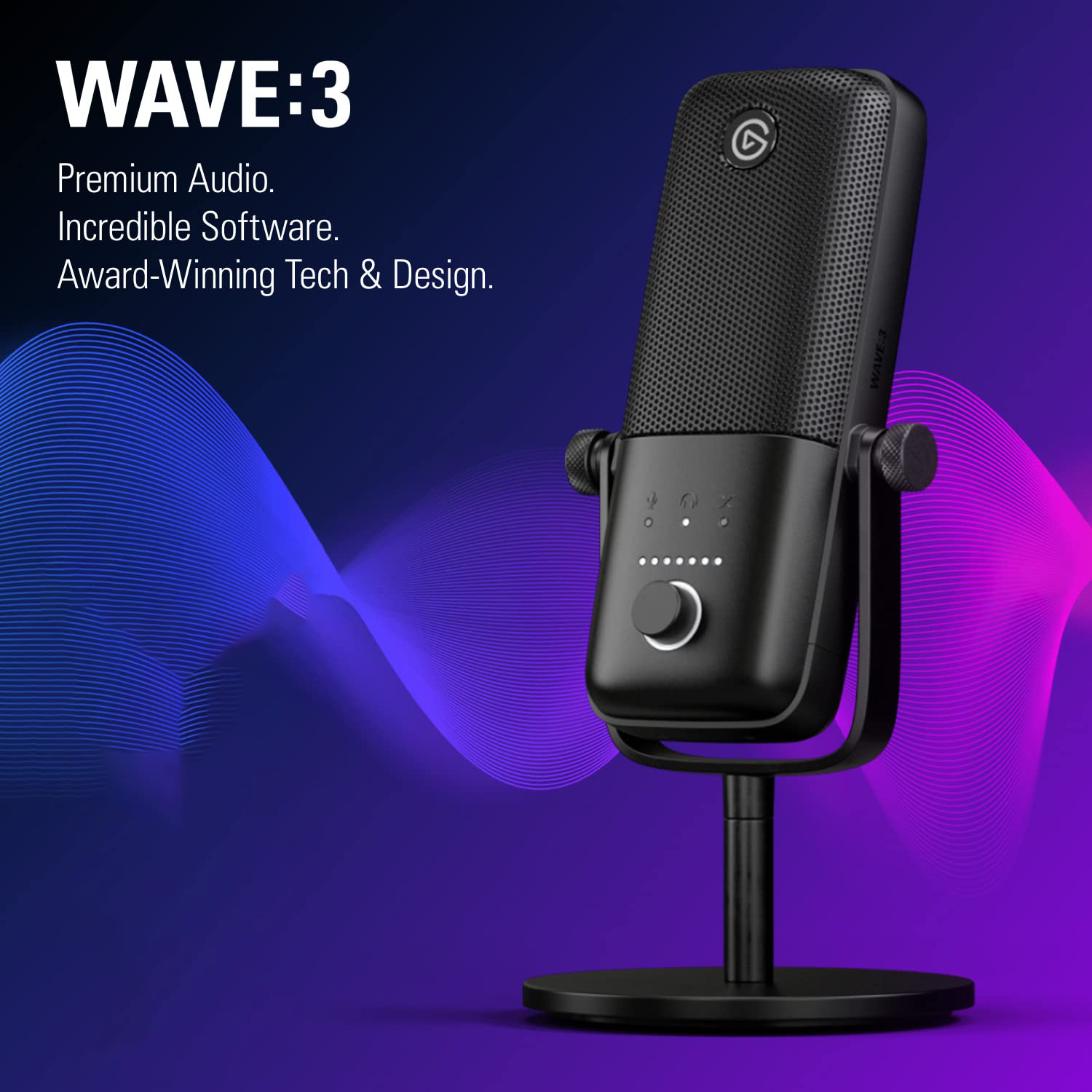 Elgato Wave:3 Premium Microphone and Digital Mixing Solution