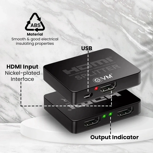 EVM HDS12 HDMI Splitter 1 Input 2 Output