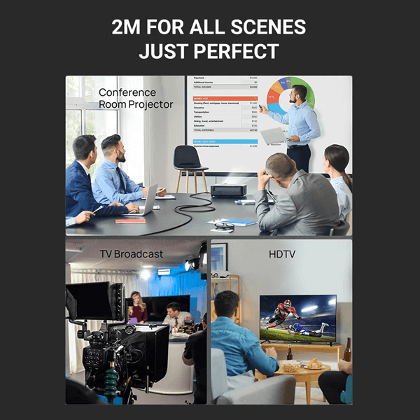 Ant Esports AEH002 2 Meter Braided HDMI Cable