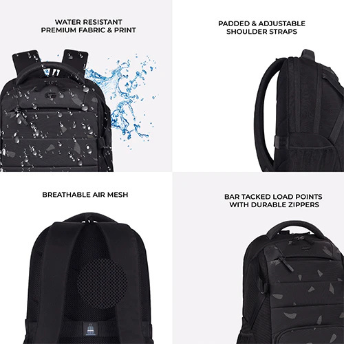Gear Aspire 3 Black-Grey Laptop Backpack