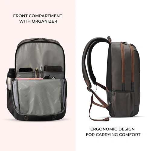 Gear Classic 4 Anti Theft Faux Leather Laptop Backpack