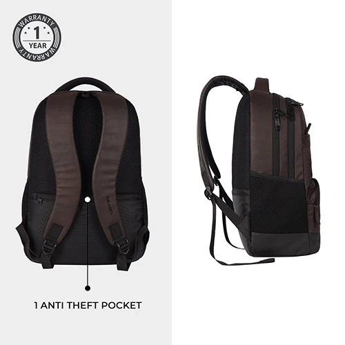 Gear Vintage 2 Leather Brown-Black Laptop Backpack