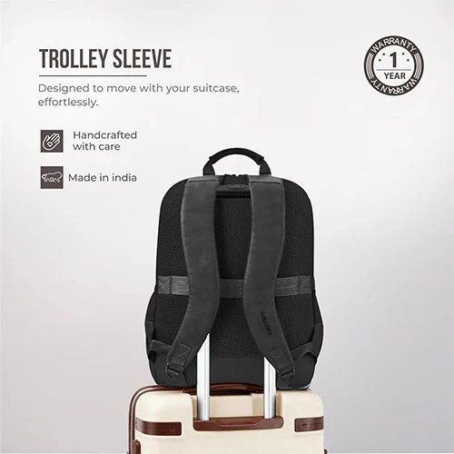 Gear Vintage Boxy Faux Leather Laptop Backpack