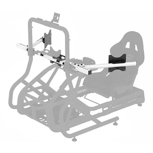 Fanatec ClubSport GT Cockpit Triple Monitor White Expansion Kit