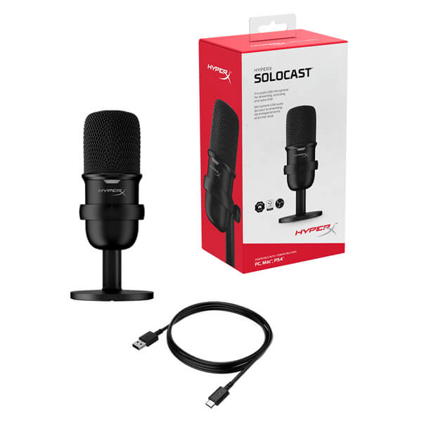 HyperX SoloCast USB Condenser Microphone (Black)
