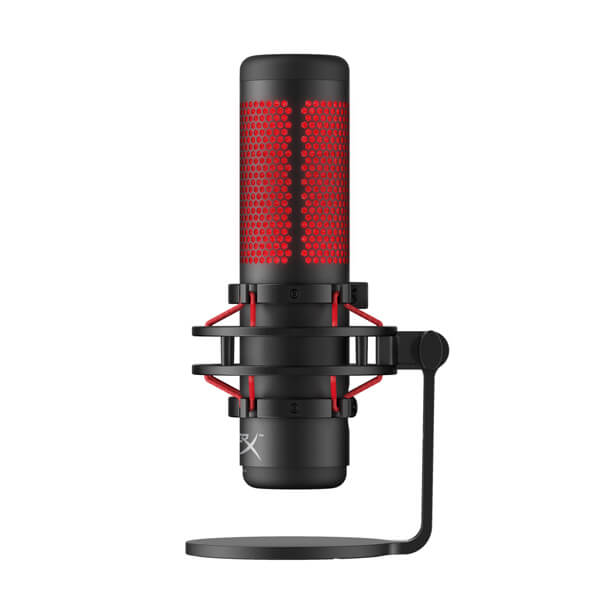 HyperX QuadCast Red LED USB Condenser Microphone (Black)