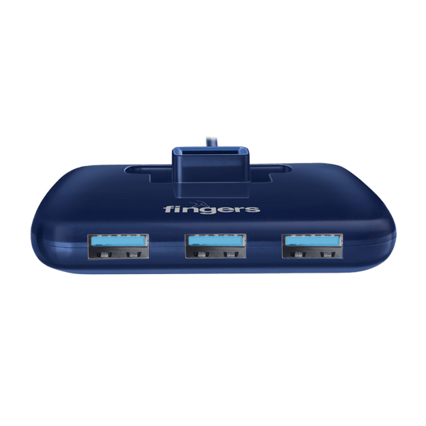 Fingers Fast T3.0 Royal Blue 4 Port USB Hub