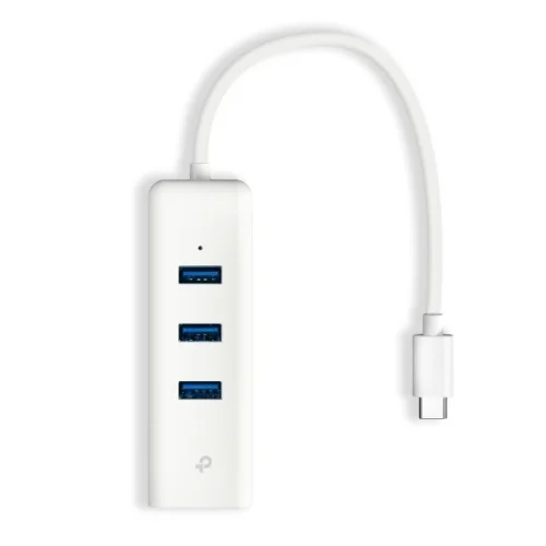 TP-Link UE330C White USB Type-C 3-Port Hub and Gigabit Ethernet Adapter