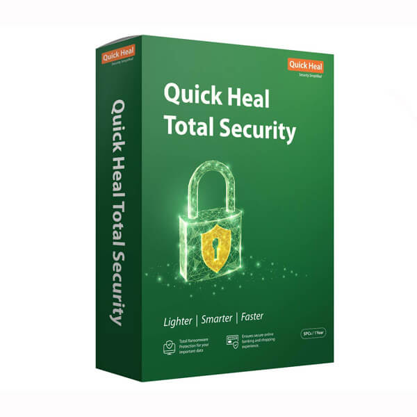 Quick Heal Total Security Antivirus, 5 Users 1 Year