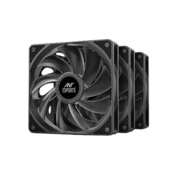 Ant Esports Darkflow Black Cabinet Fan, Triple Pack