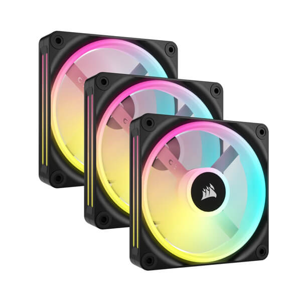 Corsair iCUE Link QX120 RGB 120mm PWM Triple Pack Cabinet Fan
