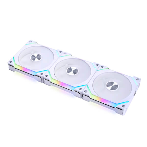Lian Li UNI Fan SL V2 ARGB 120mm White Cabinet Fan, Triple Pack