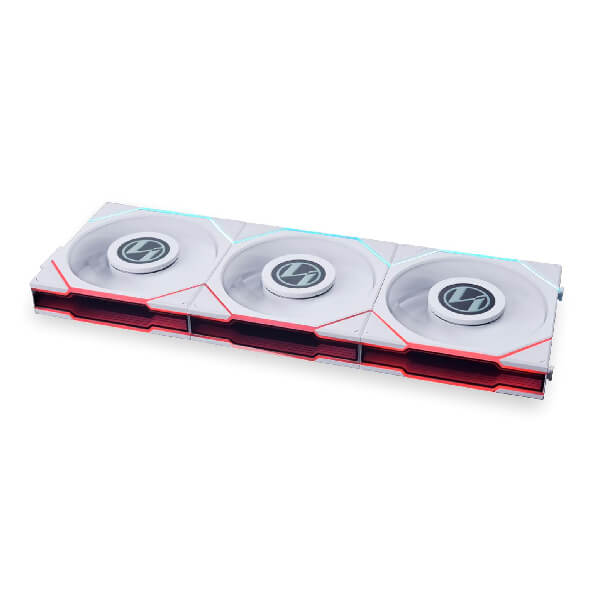Lian Li UNI Fan TL LCD RGB 120mm White Cabinet Fan, Triple Pack