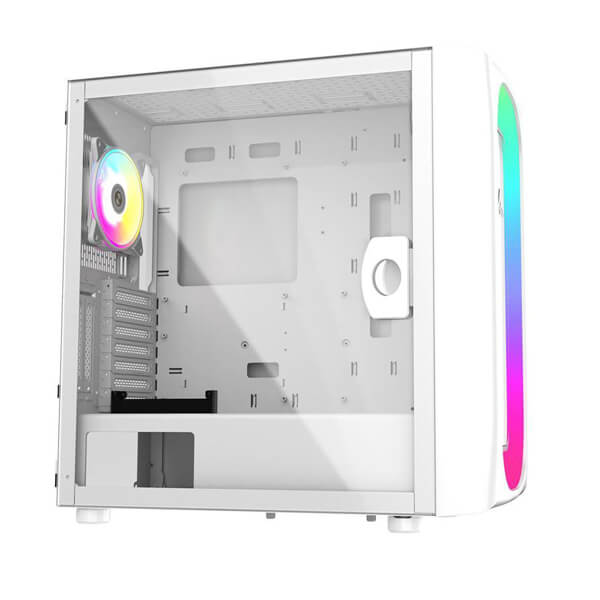 Alseye Ai Pro ARGB Mesh White E-ATX Mid Tower Case