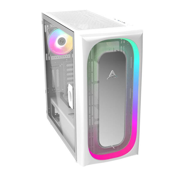 Alseye Ai Pro ARGB Mesh White E-ATX Mid Tower Case