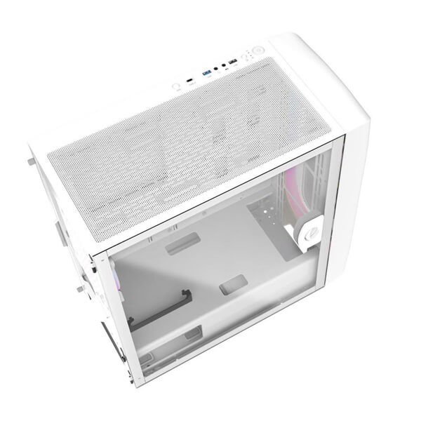 Alseye Ai Pro ARGB Mesh White E-ATX Mid Tower Case
