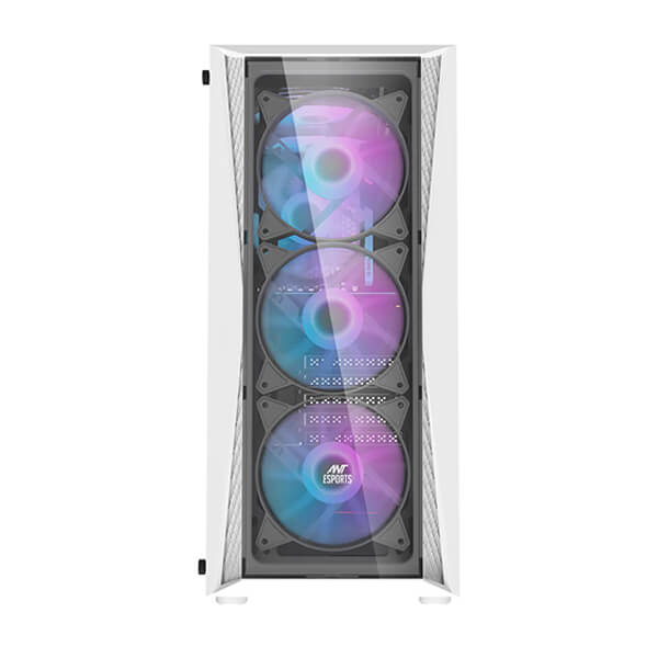 Ant Esports 220 Air Auto RGB White ATX Mid Tower Case